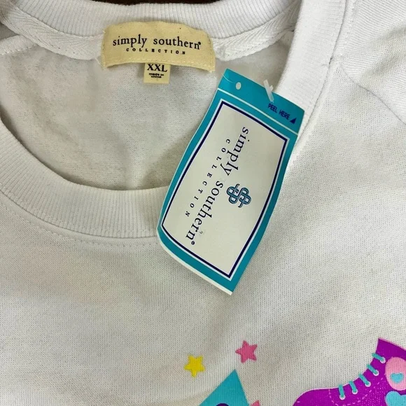 New Simply Southern Boss Babe Long Sleeve Sweatshirt XXL - Picture 6 of 7